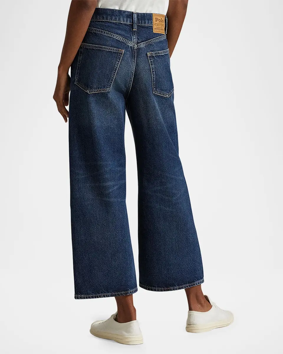 Polo Ralph Lauren High-Rise Wide-Leg Crop Jeans | Thumbnail 3