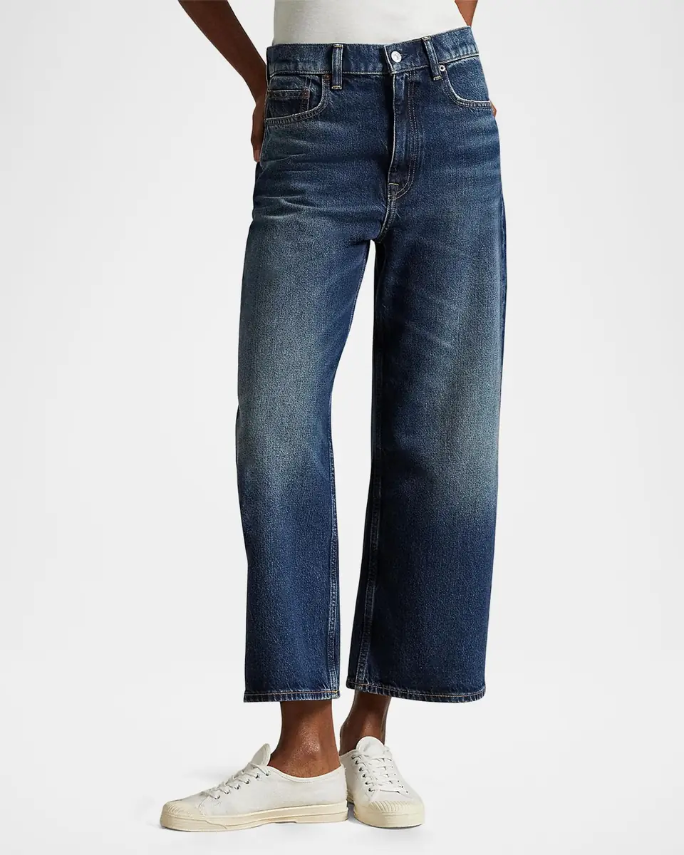 Polo Ralph Lauren High-Rise Wide-Leg Crop Jeans | Thumbnail 4