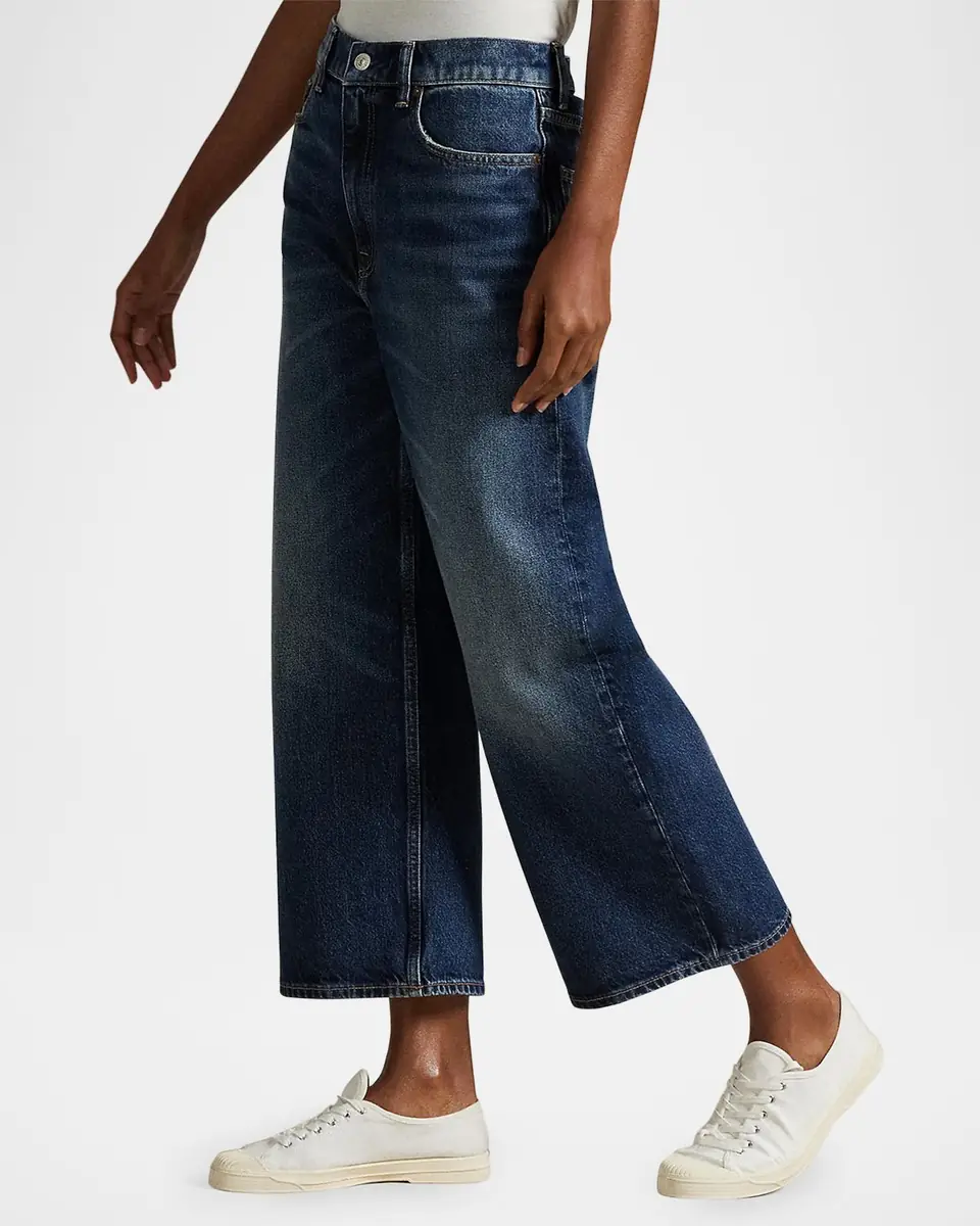 Polo Ralph Lauren High-Rise Wide-Leg Crop Jeans | Thumbnail 6