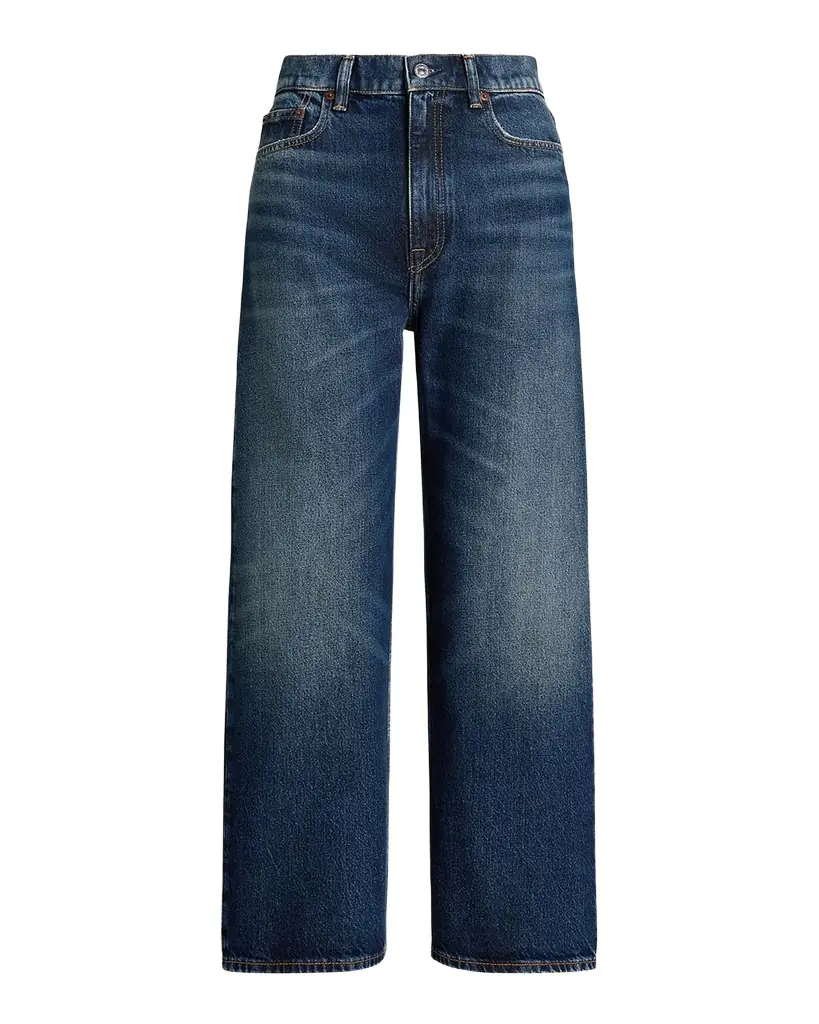 Polo Ralph Lauren High-Rise Wide-Leg Crop Jeans | Image 1 Polo Ralph Lauren High-Rise Wide-Leg Crop Jeans | Image 1