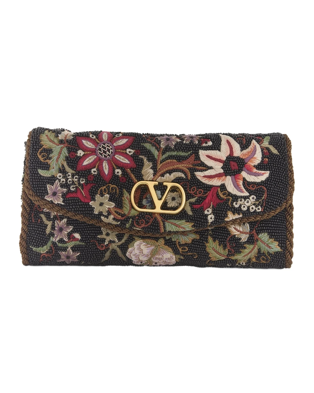 Vain Floral Beaded Shoulder Bag Vain Floral Beaded Shoulder Bag