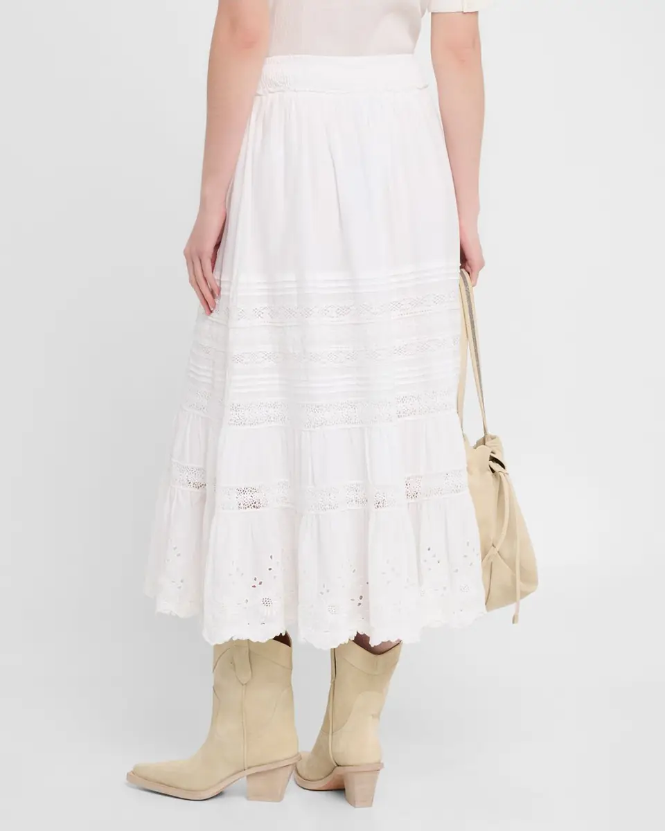 Polo Ralph Lauren Lace-Trim Cotton Voile Skirt | Thumbnail 3
