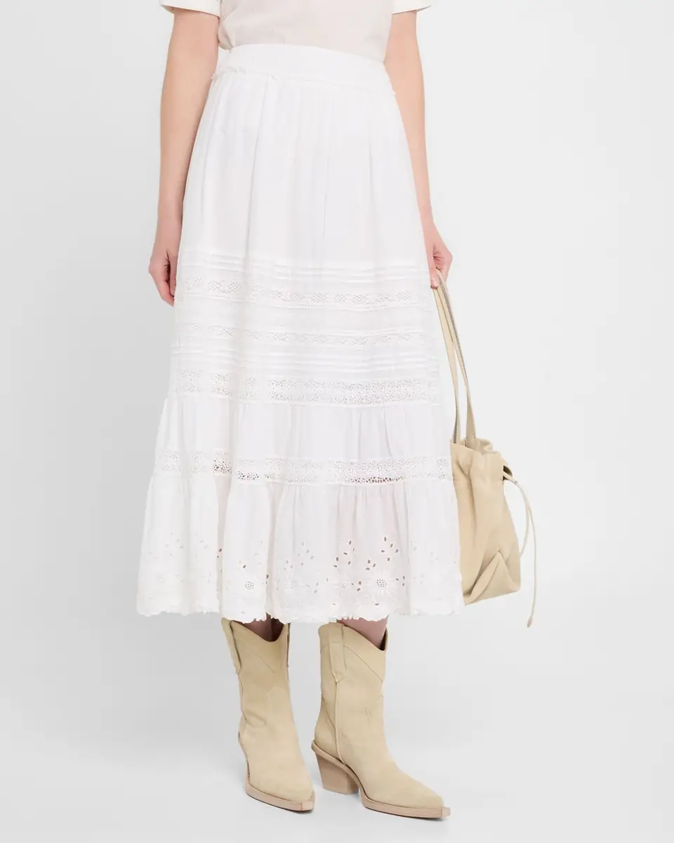 Polo Ralph Lauren Lace-Trim Cotton Voile Skirt | Thumbnail 4
