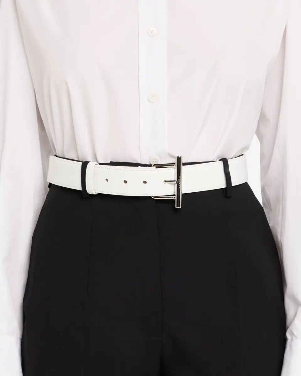Alexander McQueen T-Bar Skinny Leather Belt | Thumbnail 2 Alexander McQueen T-Bar Skinny Leather Belt | Thumbnail 2