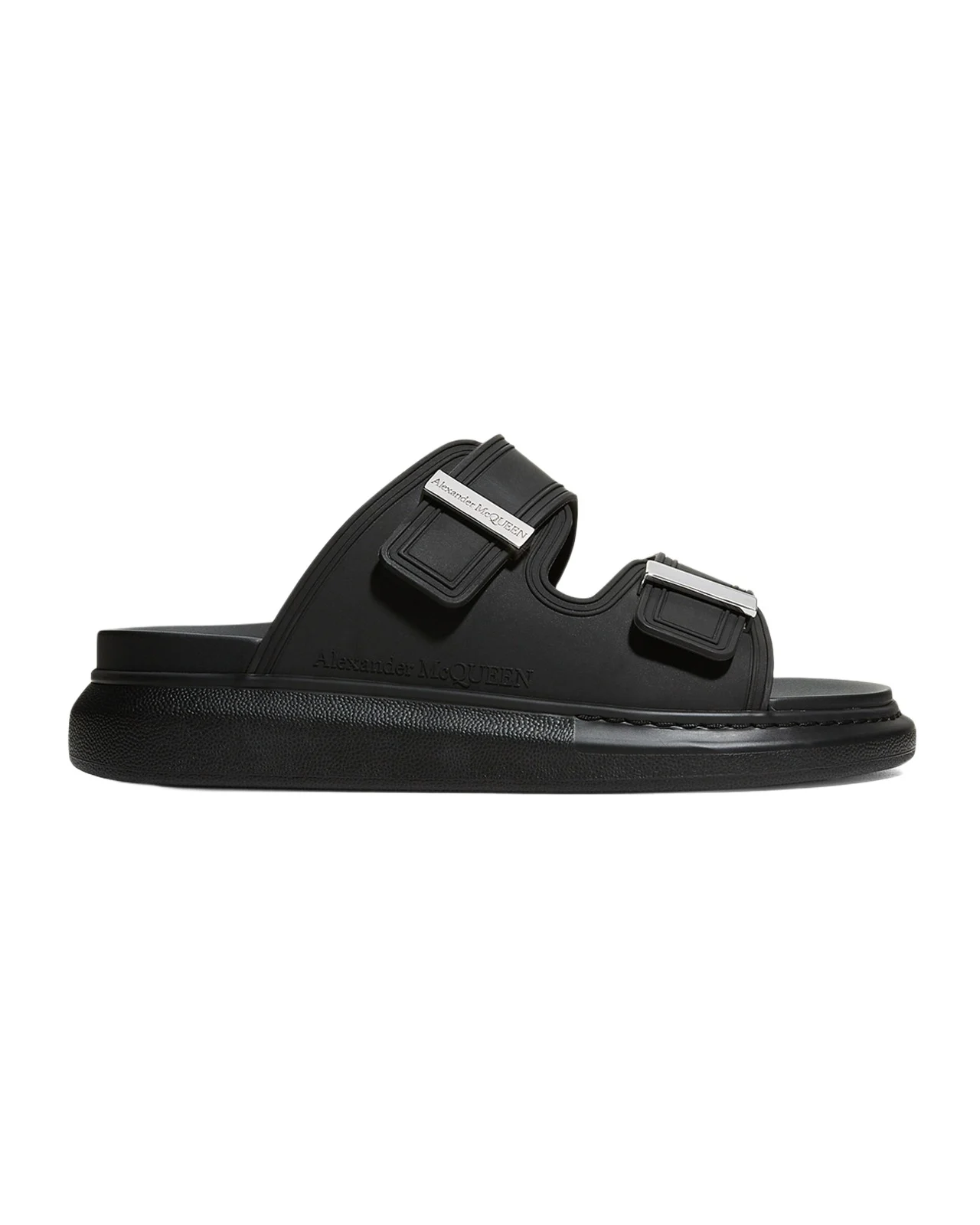 Men's Rubber Double-Buckle Sandals