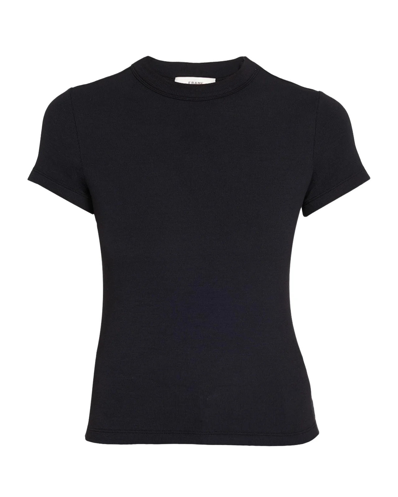 Ribbed Crewneck Baby Tee Ribbed Crewneck Baby Tee