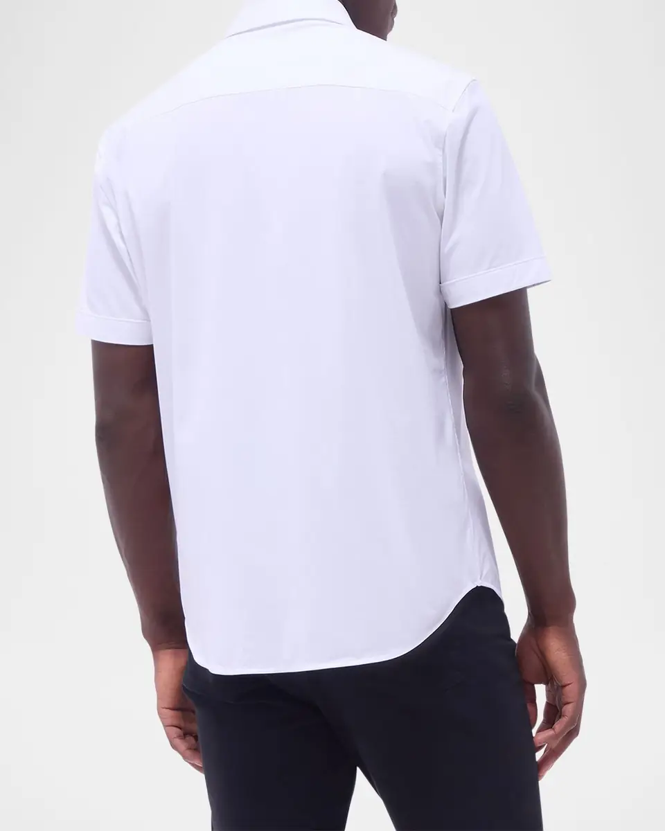 Bugatchi Men's Miles Slim Short Sleeve Shirt | Thumbnail 3