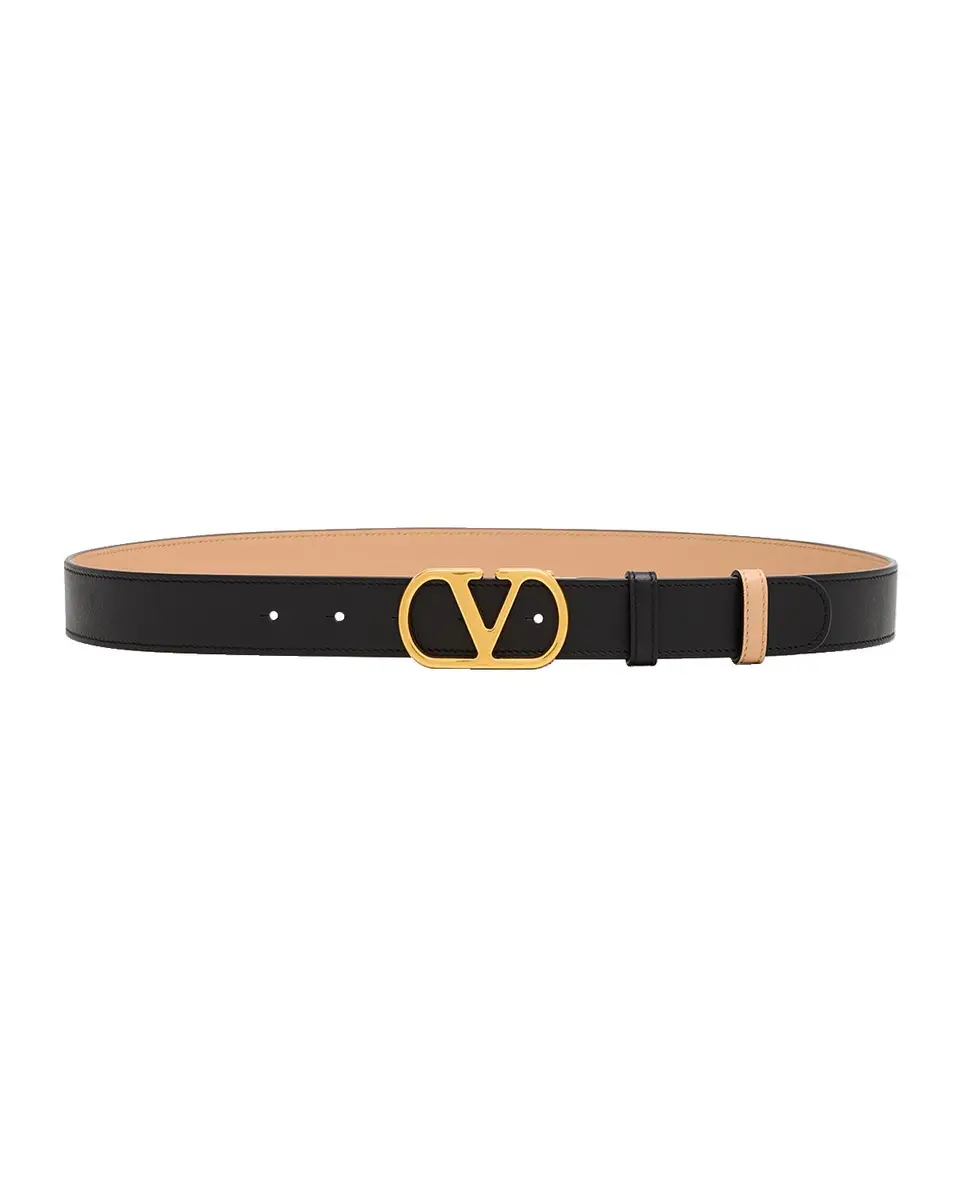 Valentino Garavani VLogo Signature Reversible Leather Belt, 30mm | Thumbnail 3 Valentino Garavani VLogo Signature Reversible Leather Belt, 30mm | Thumbnail 3
