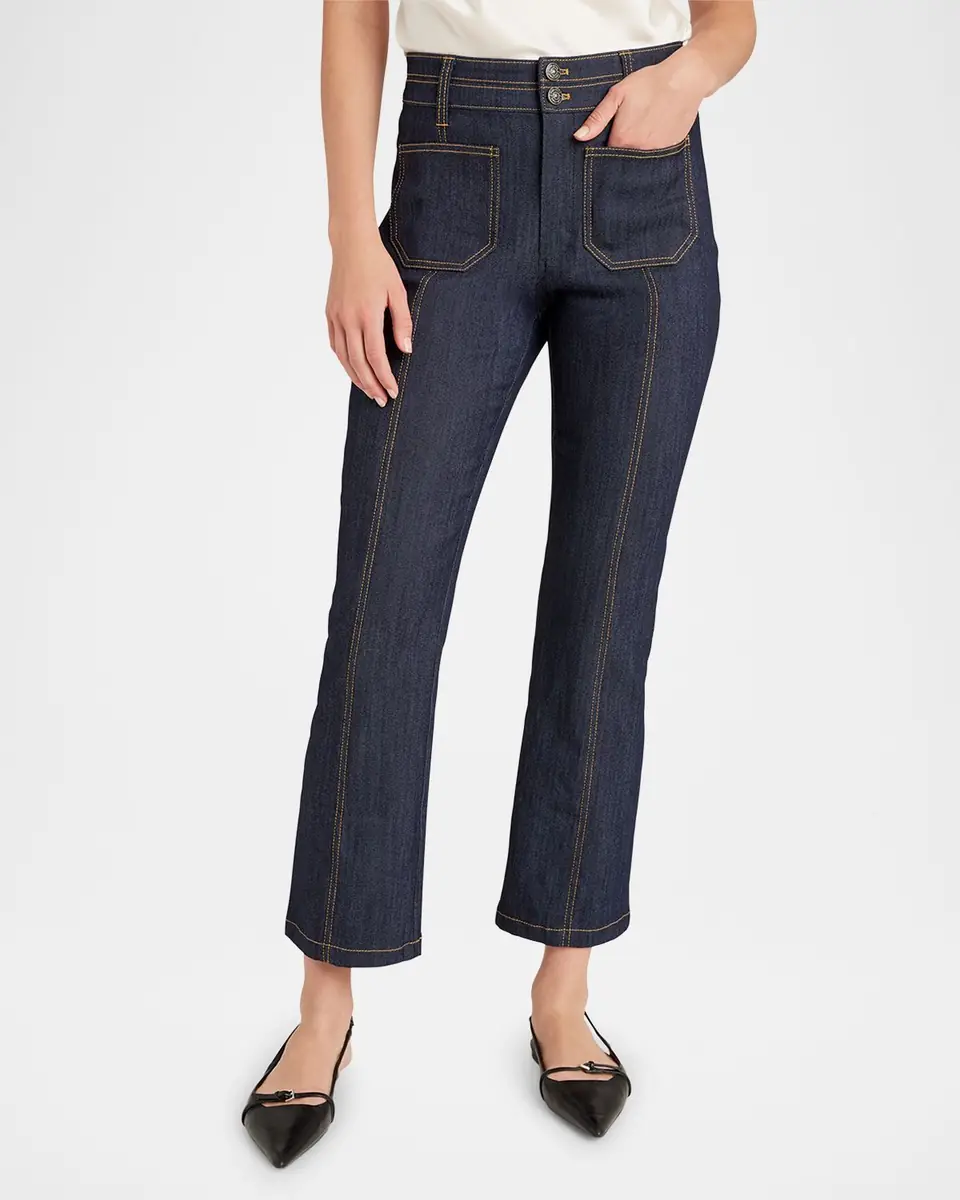 Cinq à Sept Dorothea Denim Patch Pocket Pants | Thumbnail 3 Cinq à Sept Dorothea Denim Patch Pocket Pants | Thumbnail 3