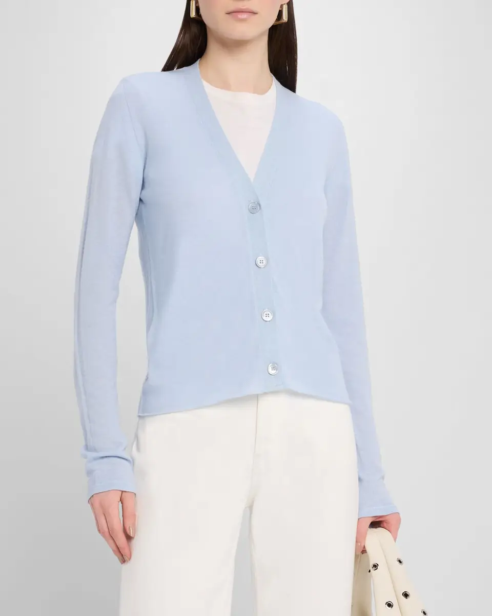 MAJESTIC FILATURES Machine Washable Cashmere Cardigan | Thumbnail 4