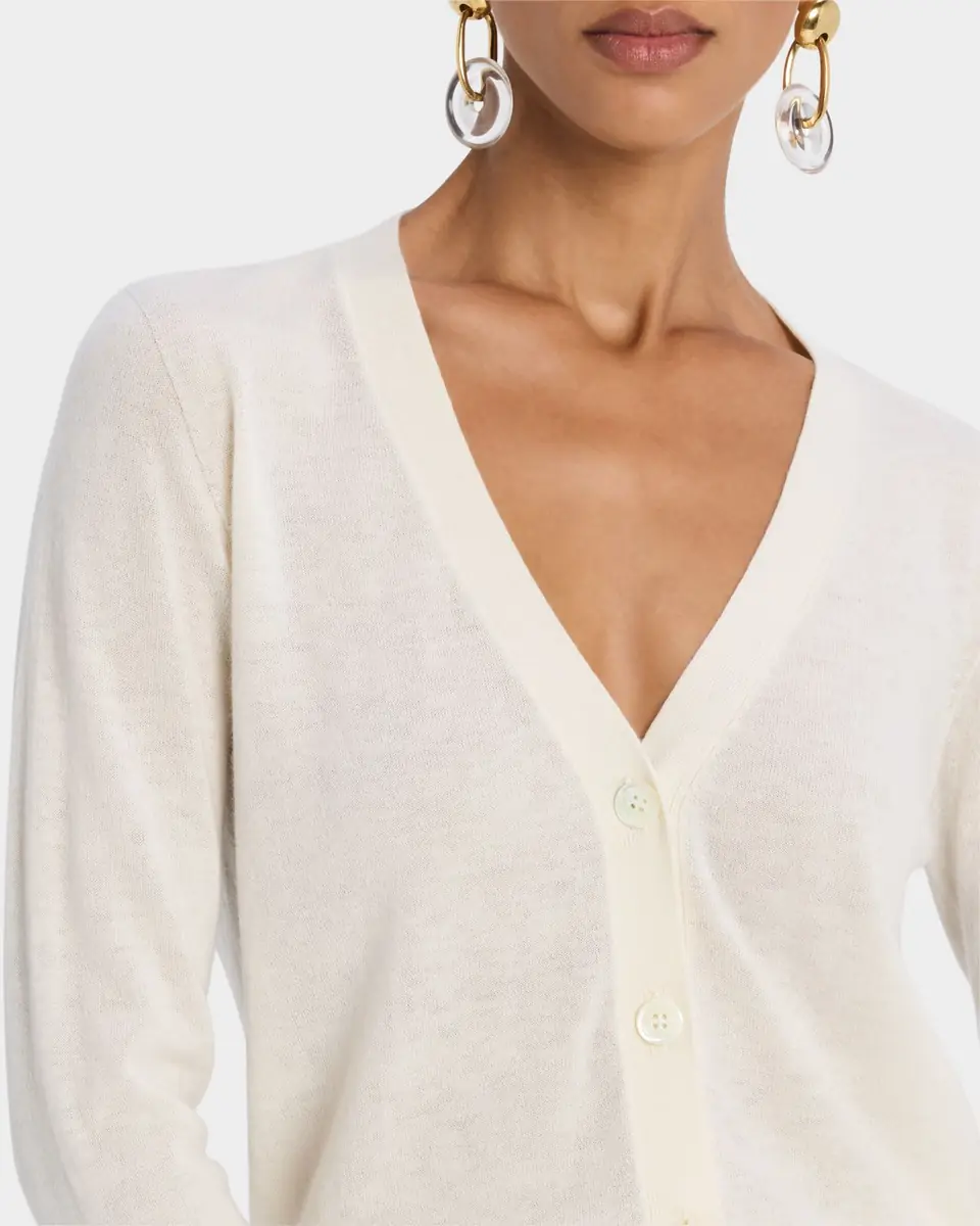 MAJESTIC FILATURES Machine Washable Cashmere Cardigan | Thumbnail 5