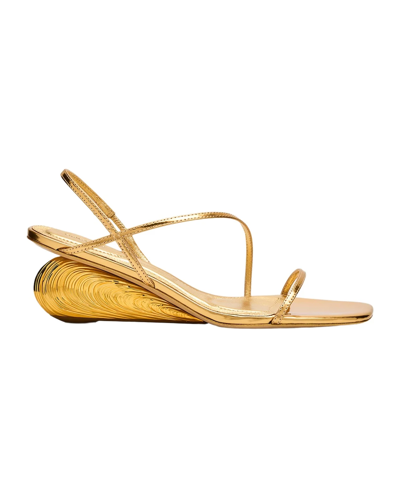 Bridget Metallic Wedge Strappy Sandals