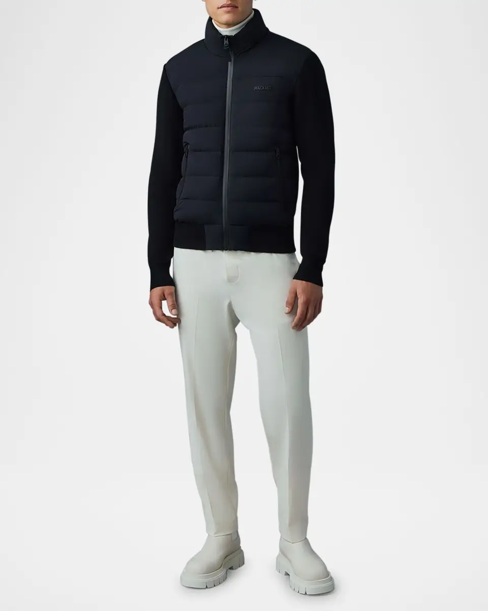 Mackage Men's Haney-City Hybrid Light Down Jacket | Thumbnail 4 Mackage Men's Haney-City Hybrid Light Down Jacket | Thumbnail 4