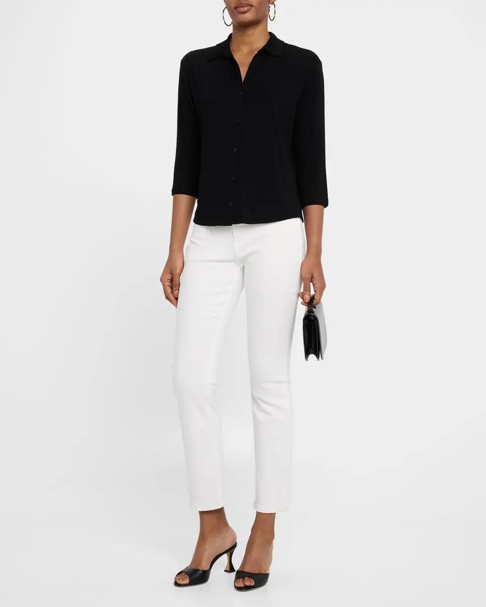 MAJESTIC FILATURES Soft Touch Semi-Relaxed Button-Front Shirt | Thumbnail 2 MAJESTIC FILATURES Soft Touch Semi-Relaxed Button-Front Shirt | Thumbnail 2