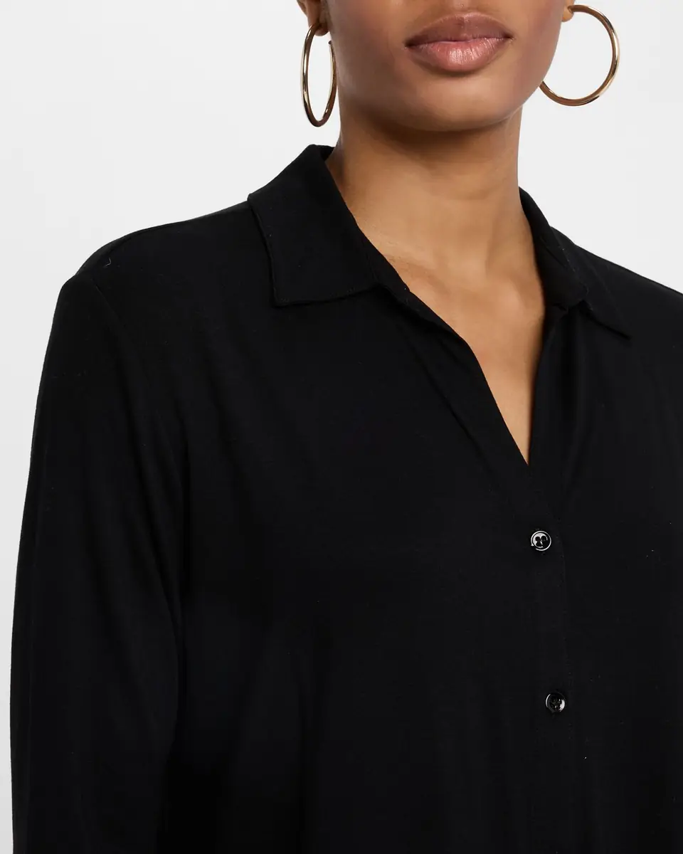 MAJESTIC FILATURES Soft Touch Semi-Relaxed Button-Front Shirt | Thumbnail 5 MAJESTIC FILATURES Soft Touch Semi-Relaxed Button-Front Shirt | Thumbnail 5