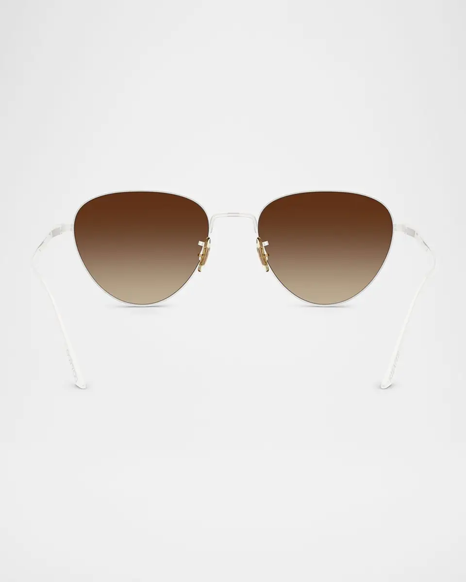 Khaite x Oliver Peoples 1991C Steel Aviator Sunglasses | Thumbnail 4