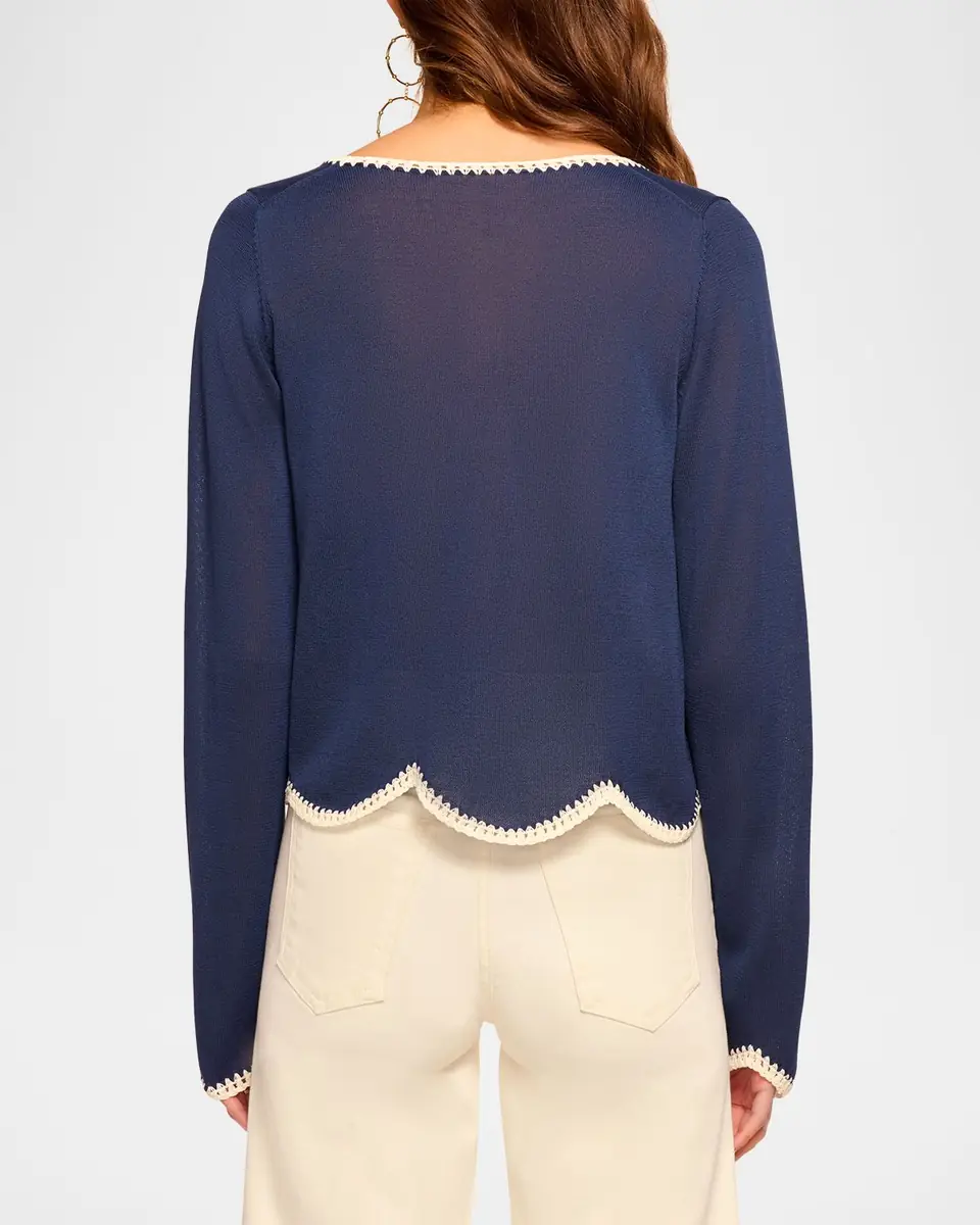 Ramy Brook Tara Crochet-Trim Cardigan | Thumbnail 2 Ramy Brook Tara Crochet-Trim Cardigan | Thumbnail 2
