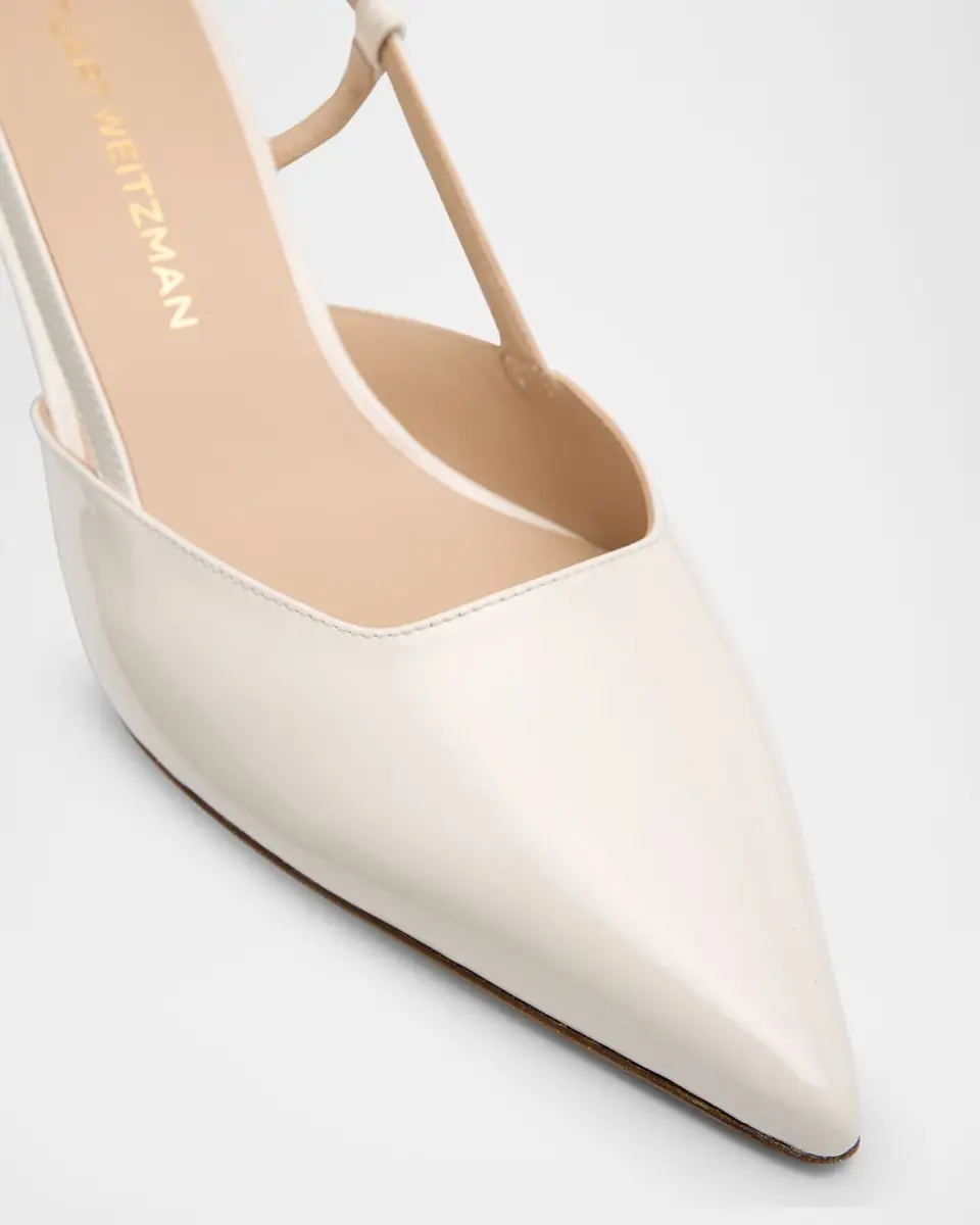 Stuart Weitzman Vinnie Patent Kitten Slingback Pumps | Thumbnail 5 Stuart Weitzman Vinnie Patent Kitten Slingback Pumps | Thumbnail 5