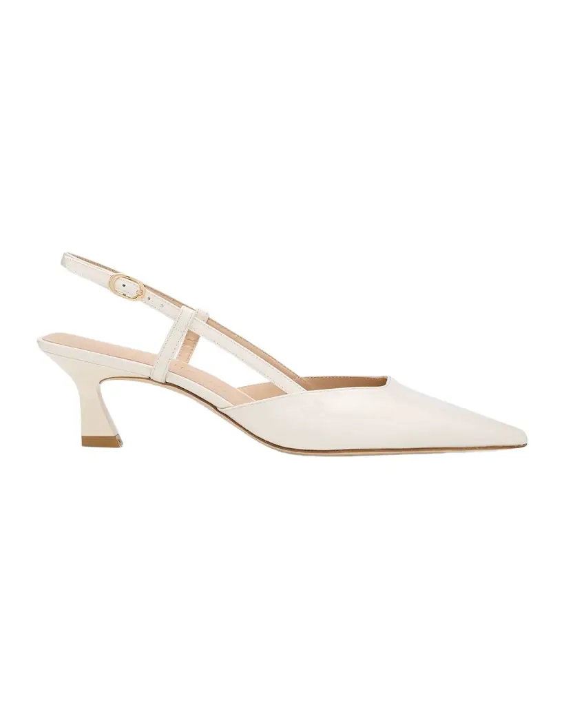 Stuart Weitzman Vinnie Patent Kitten Slingback Pumps | Image 1 Stuart Weitzman Vinnie Patent Kitten Slingback Pumps | Image 1