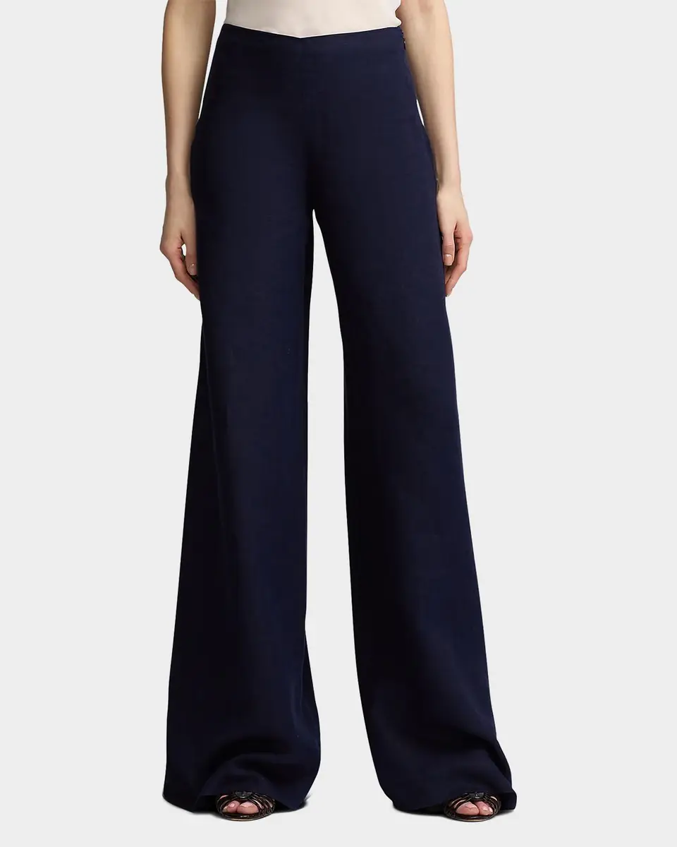 Ralph Lauren Collection Daria Linen Wide-Leg Pants | Thumbnail 4