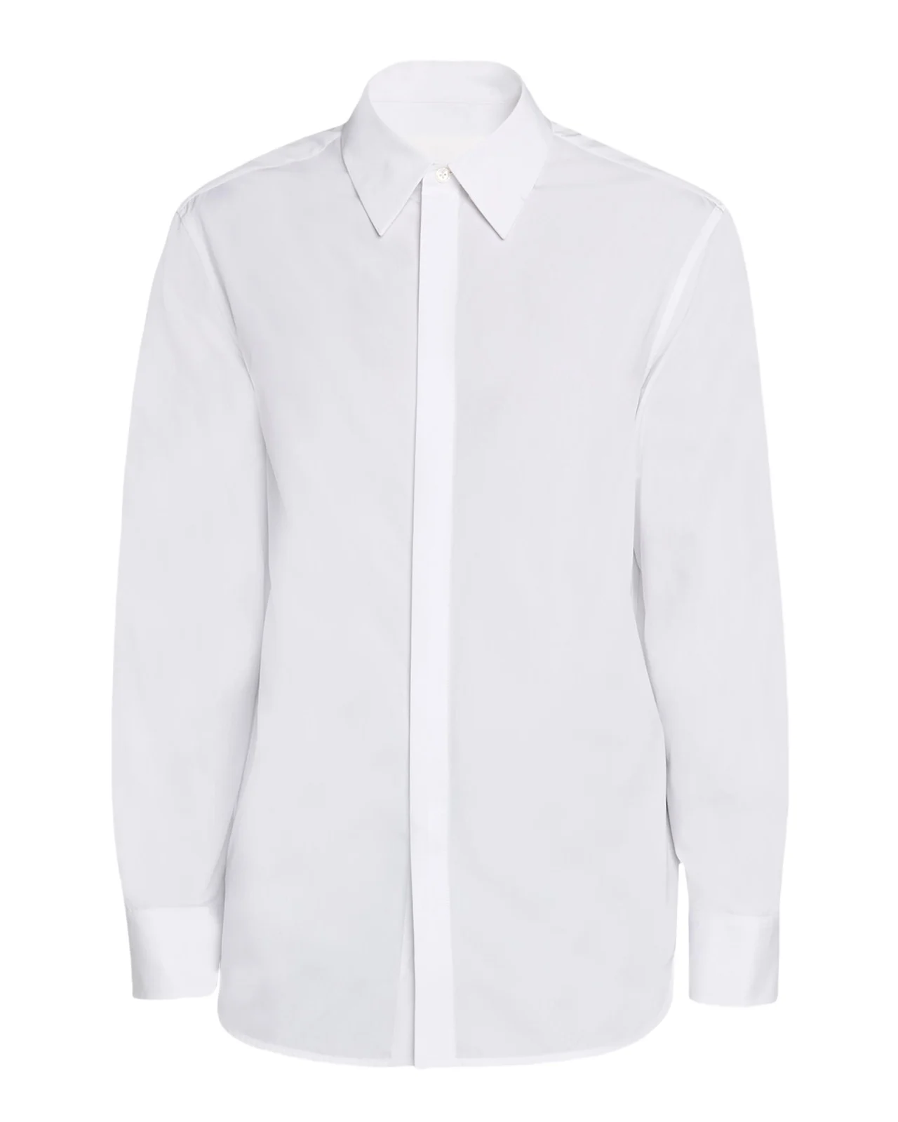 Men's Concealed-Placket Cotton Sport Shirt