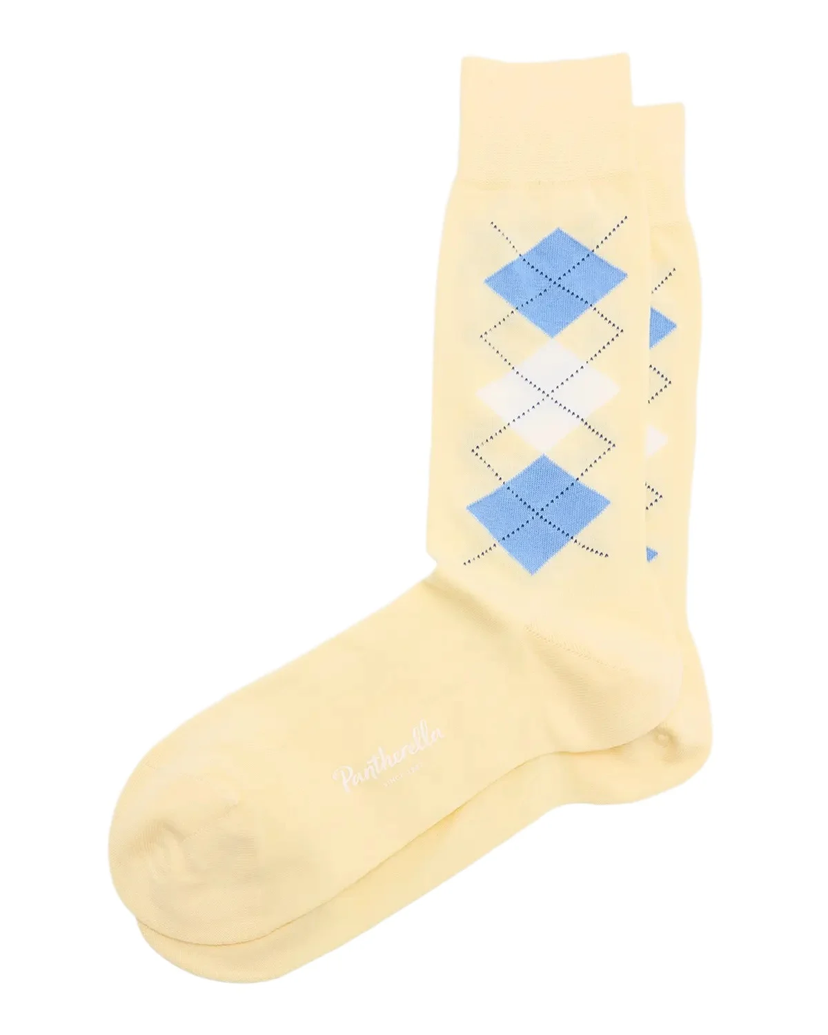 Pantherella Men's Irwin Egyptian Cotton Argyle Crew Socks