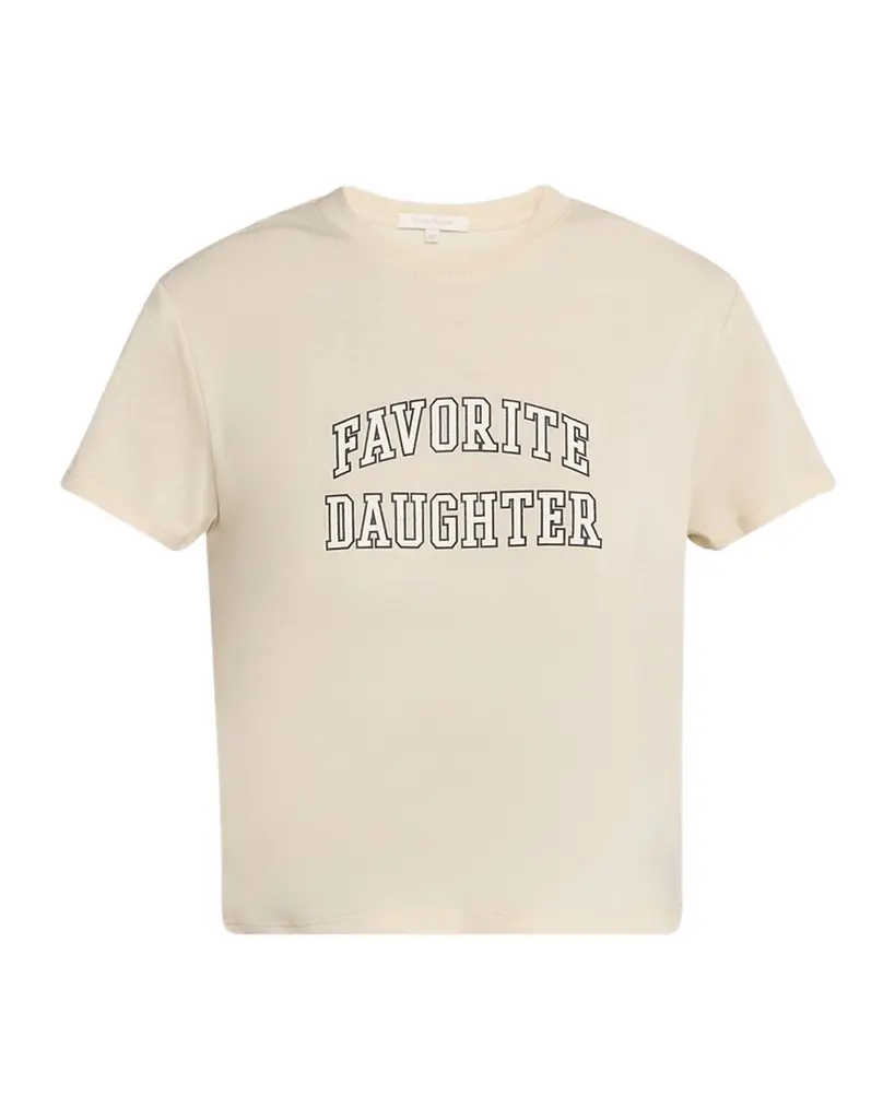 Favorite Daughter Cropped Collegiate T-Shirt | Image 1 Favorite Daughter Cropped Collegiate T-Shirt | Image 1