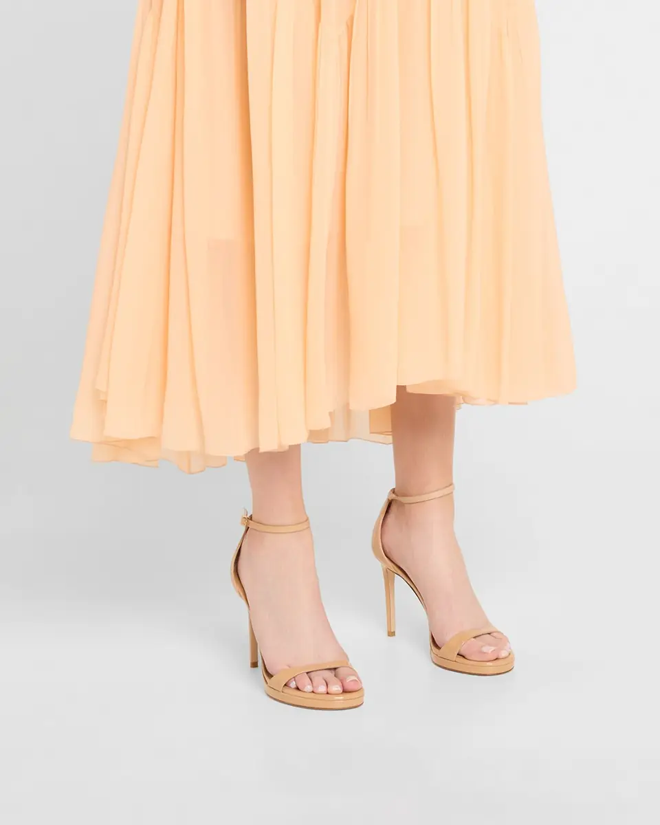 Stuart Weitzman Nudist Patent Leather Stiletto Platform Sandals | Thumbnail 2 Stuart Weitzman Nudist Patent Leather Stiletto Platform Sandals | Thumbnail 2