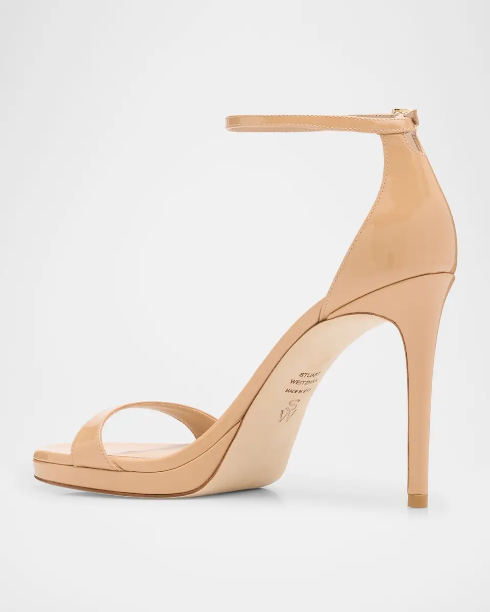 Stuart Weitzman Nudist Patent Leather Stiletto Platform Sandals | Thumbnail 4 Stuart Weitzman Nudist Patent Leather Stiletto Platform Sandals | Thumbnail 4