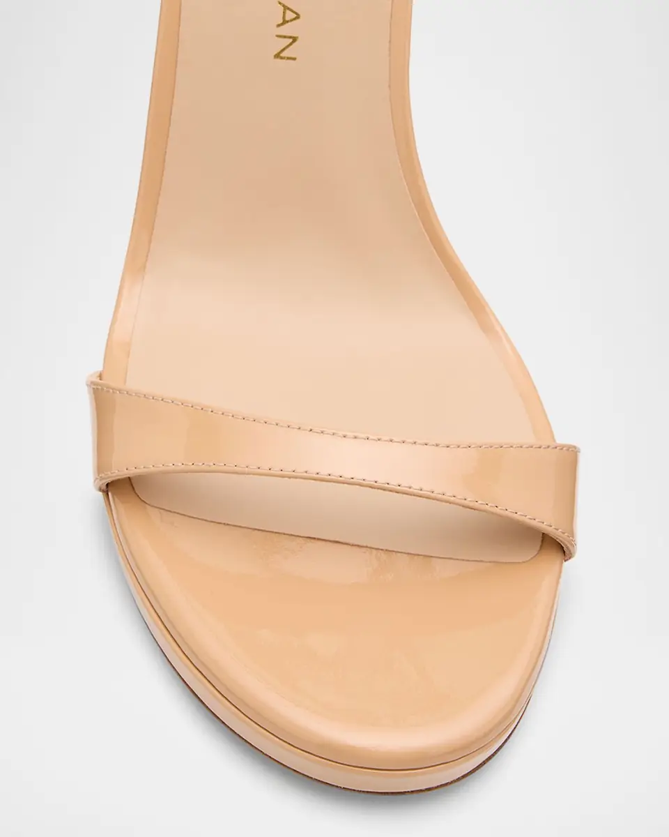 Stuart Weitzman Nudist Patent Leather Stiletto Platform Sandals | Thumbnail 5 Stuart Weitzman Nudist Patent Leather Stiletto Platform Sandals | Thumbnail 5