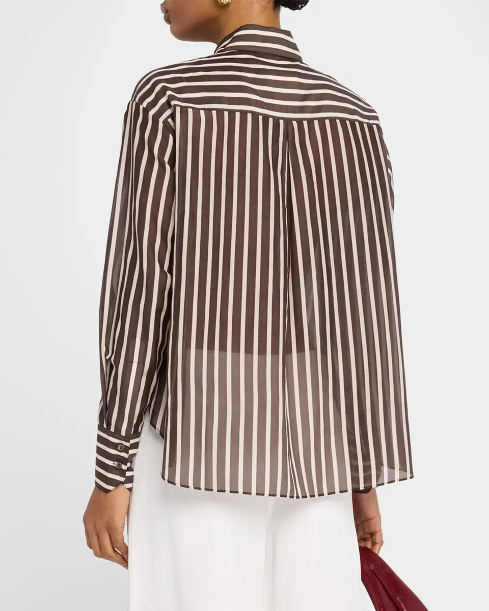TWP Joey Striped Cotton-Silk Shirt | Thumbnail 3 TWP Joey Striped Cotton-Silk Shirt | Thumbnail 3