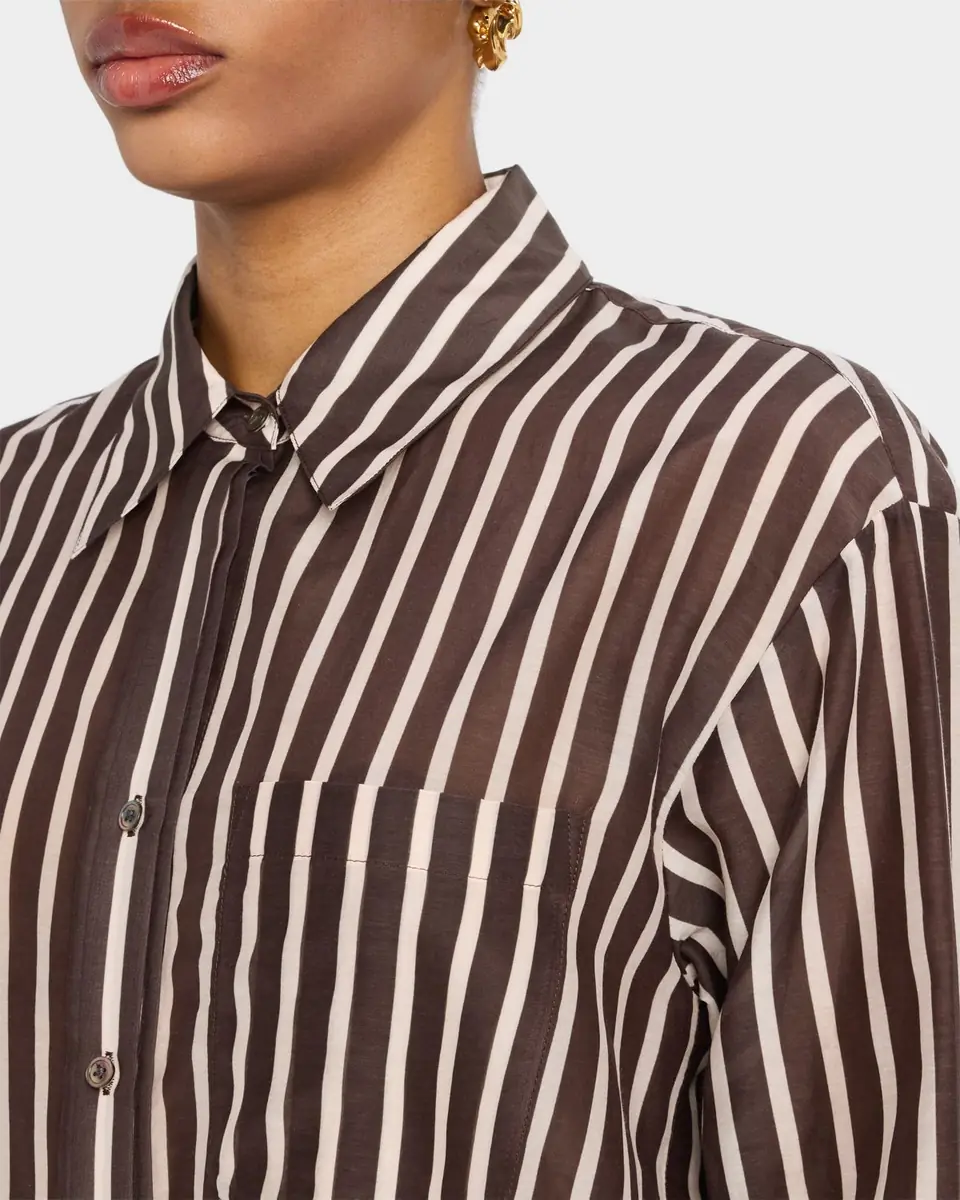 TWP Joey Striped Cotton-Silk Shirt | Thumbnail 5 TWP Joey Striped Cotton-Silk Shirt | Thumbnail 5