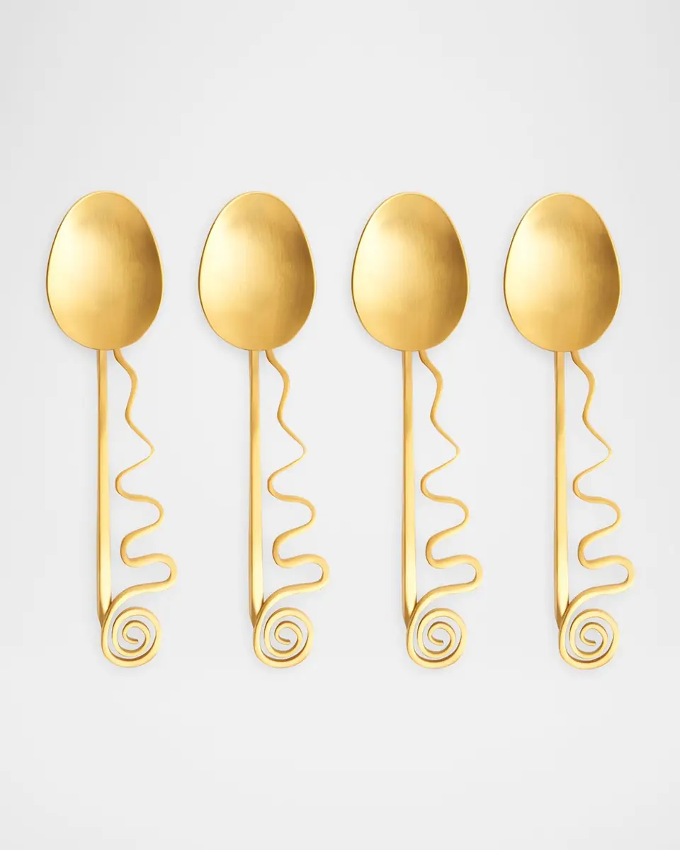 L'Objet Spirale Cocktail Spoons, Set of 4 | Thumbnail 3