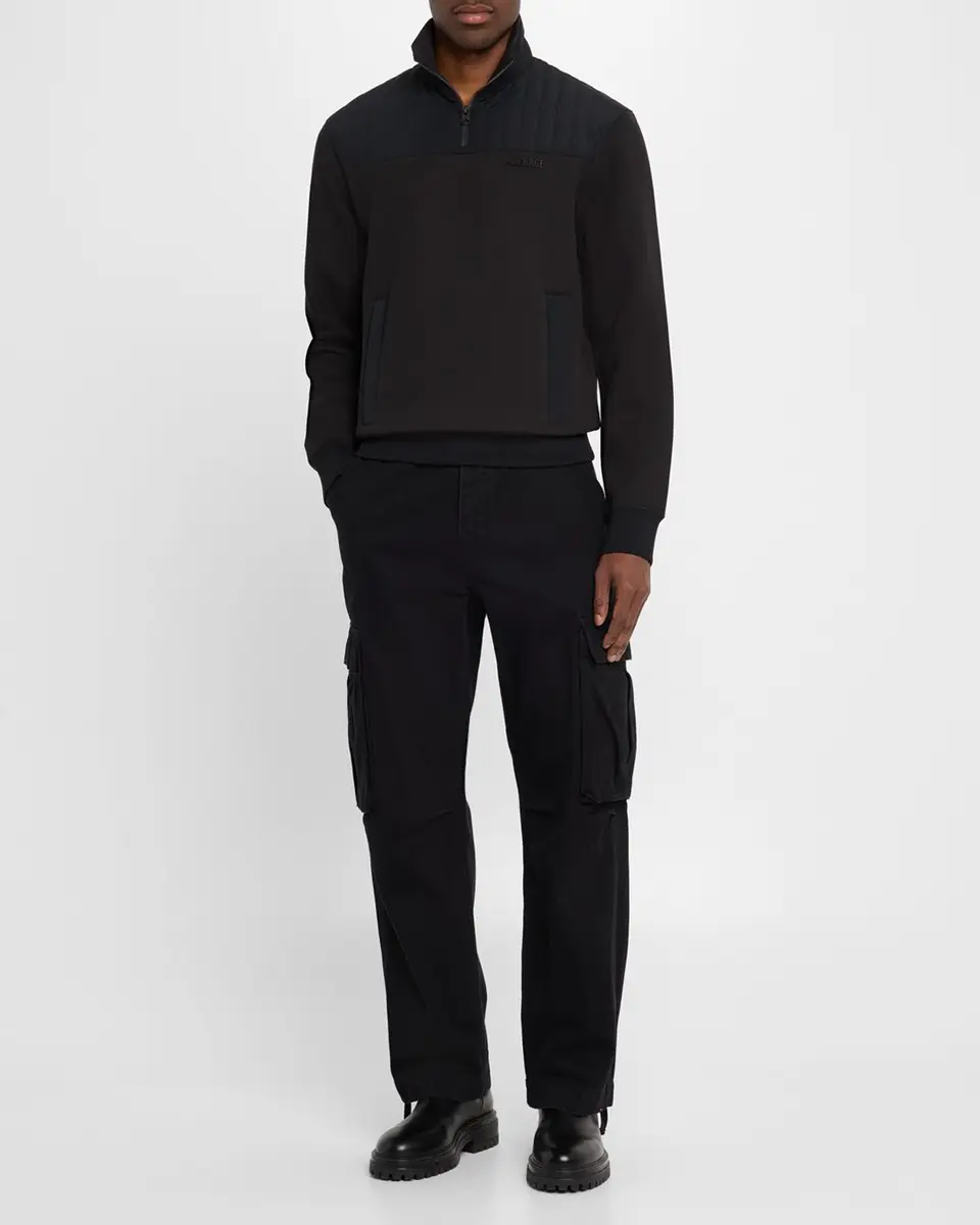 Mackage Men's Corey Hybrid Down Quarter-Zip Sweater | Thumbnail 2 Mackage Men's Corey Hybrid Down Quarter-Zip Sweater | Thumbnail 2
