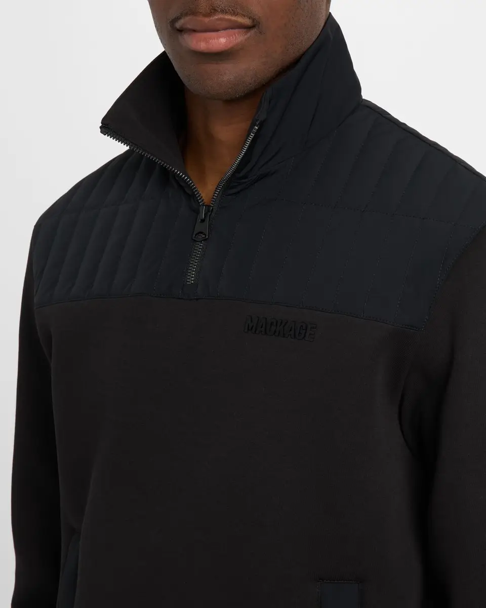 Mackage Men's Corey Hybrid Down Quarter-Zip Sweater | Thumbnail 5 Mackage Men's Corey Hybrid Down Quarter-Zip Sweater | Thumbnail 5