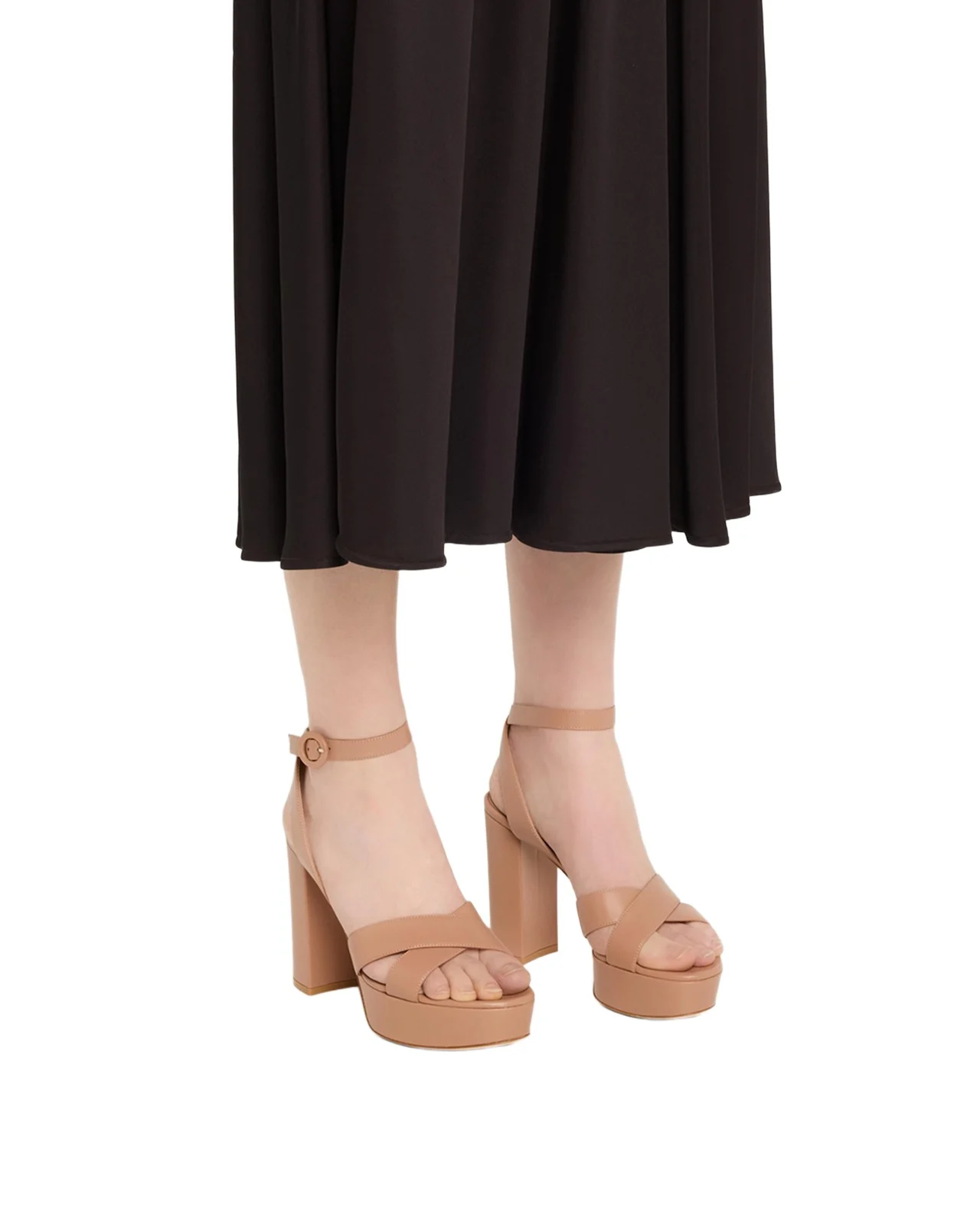 Crisscross Ankle-Strap Platform Sandals Crisscross Ankle-Strap Platform Sandals