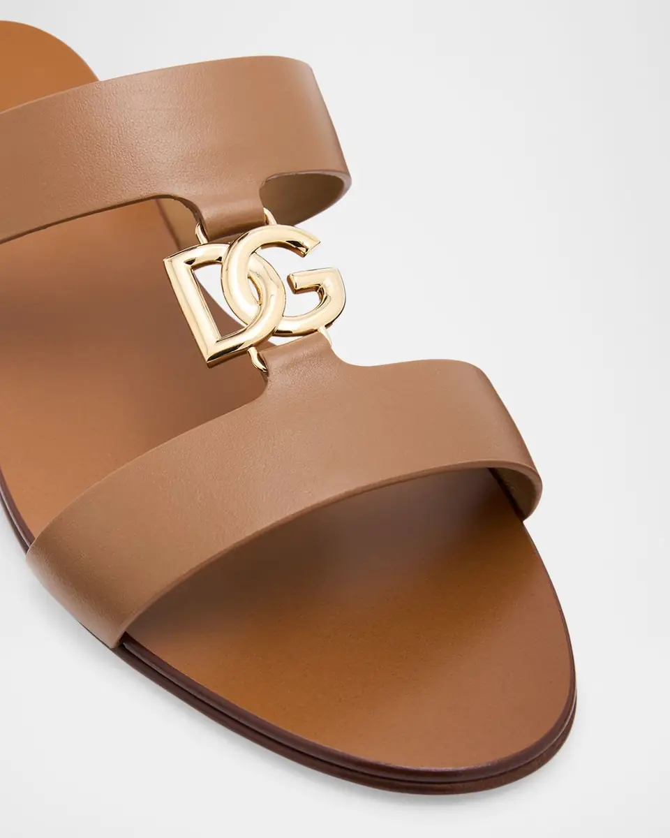 Dolce & Gabbana Bianca Logo Slide Sandals | Thumbnail 5 Dolce & Gabbana Bianca Logo Slide Sandals | Thumbnail 5