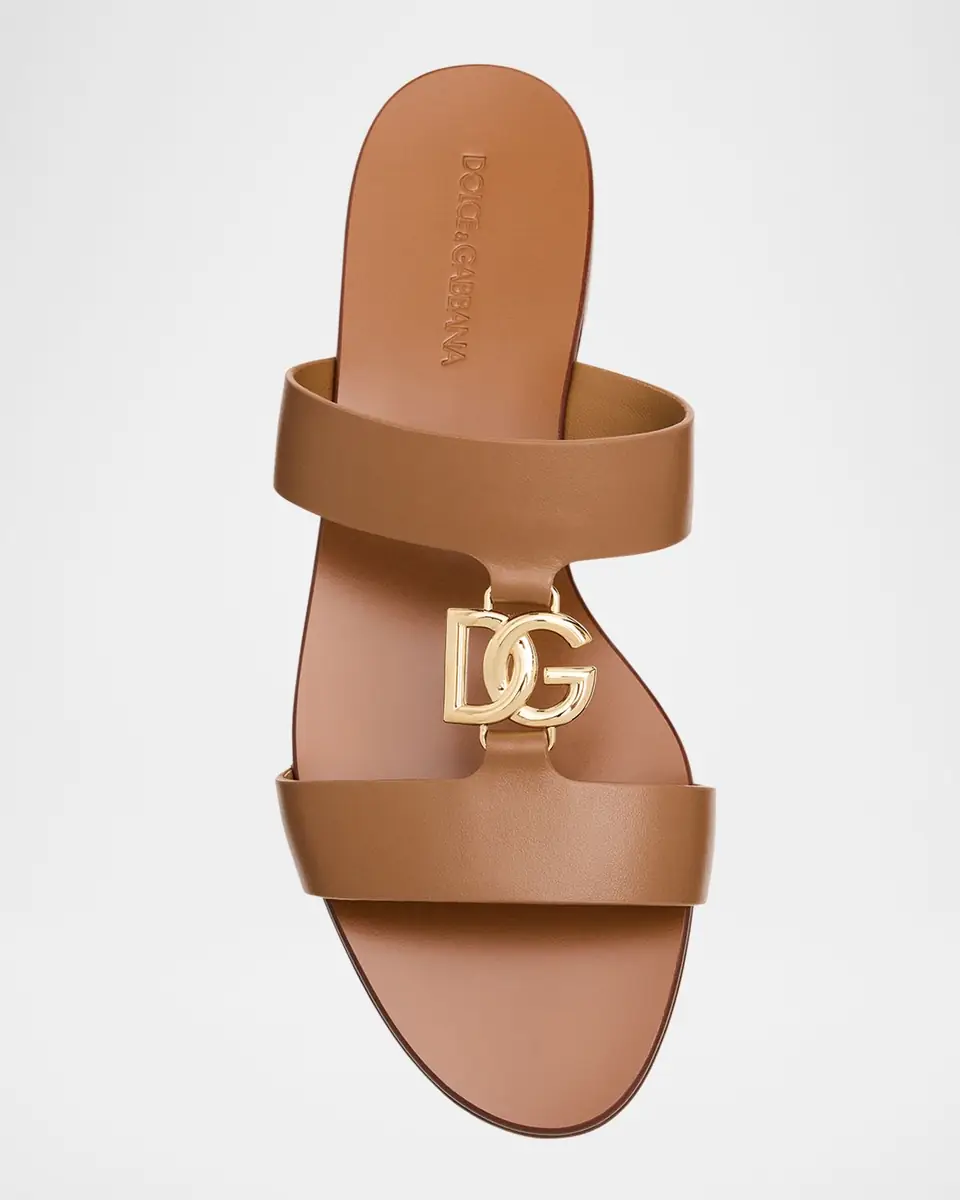 Dolce & Gabbana Bianca Logo Slide Sandals | Thumbnail 6 Dolce & Gabbana Bianca Logo Slide Sandals | Thumbnail 6
