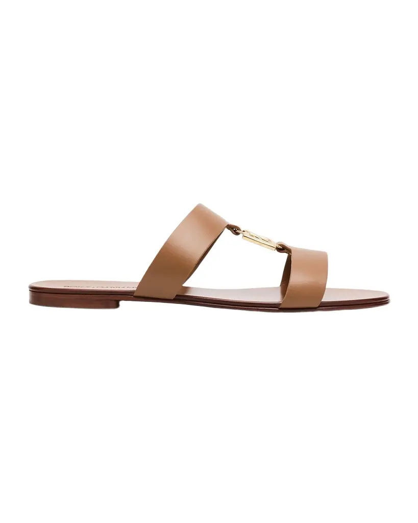 Dolce & Gabbana Bianca Logo Slide Sandals