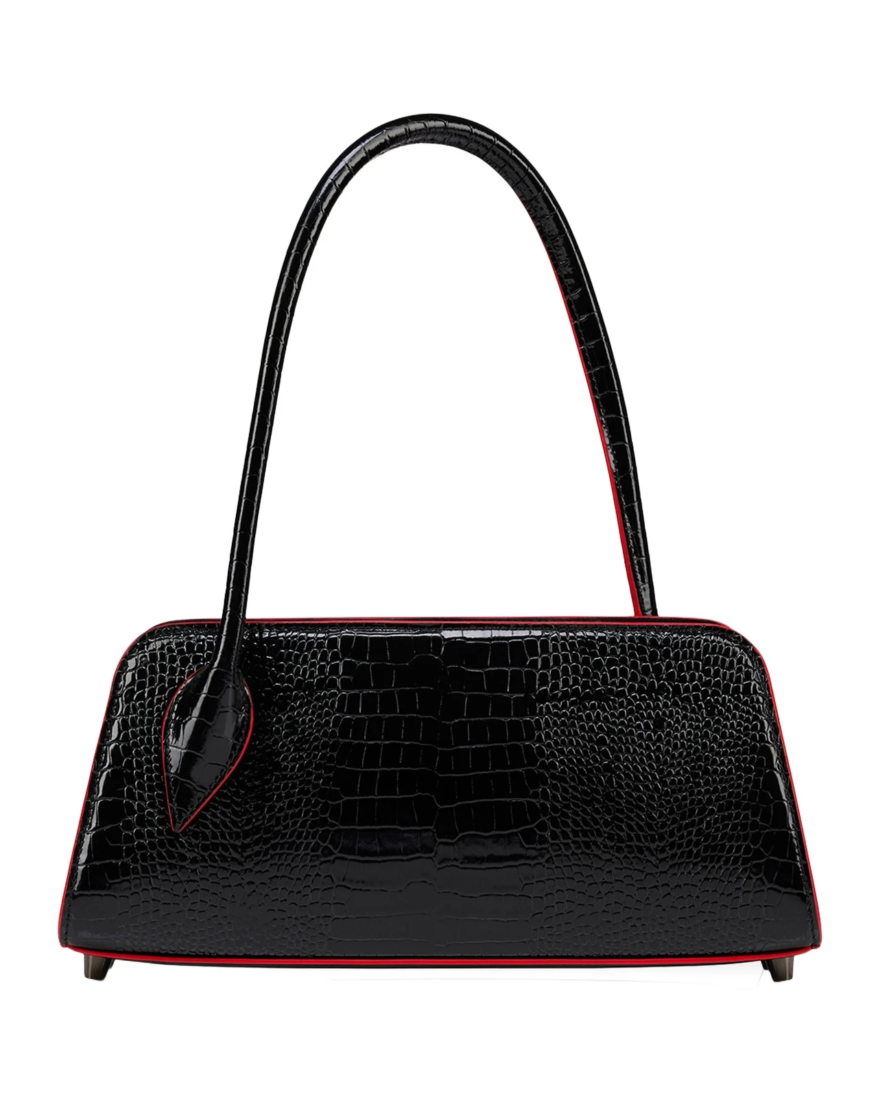 Eloise Croc-Embossed Leather Shoulder Bag Eloise Croc-Embossed Leather Shoulder Bag