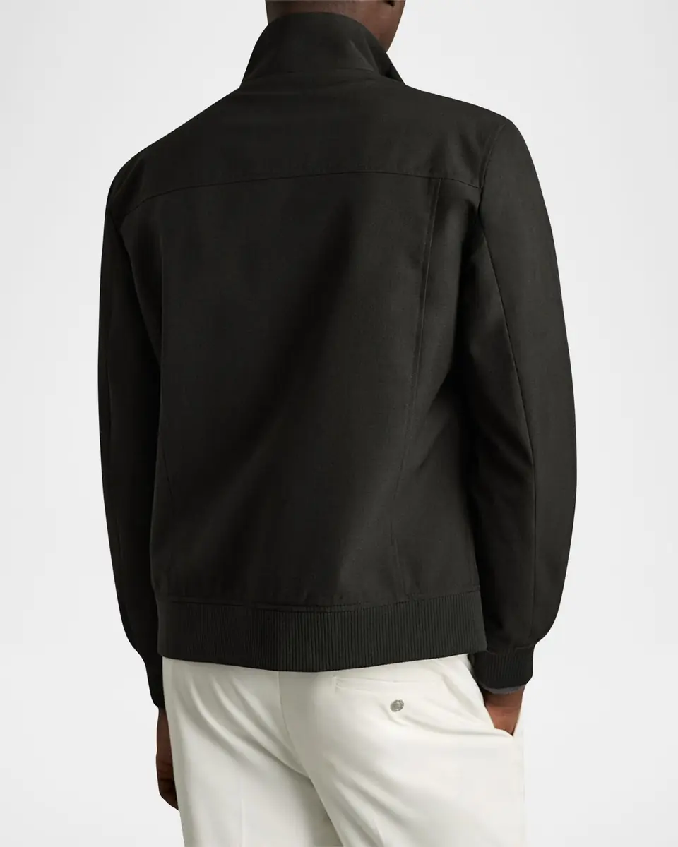 Reiss Men's Funnel-Neck Zip Jacket | Thumbnail 3 Reiss Men's Funnel-Neck Zip Jacket | Thumbnail 3
