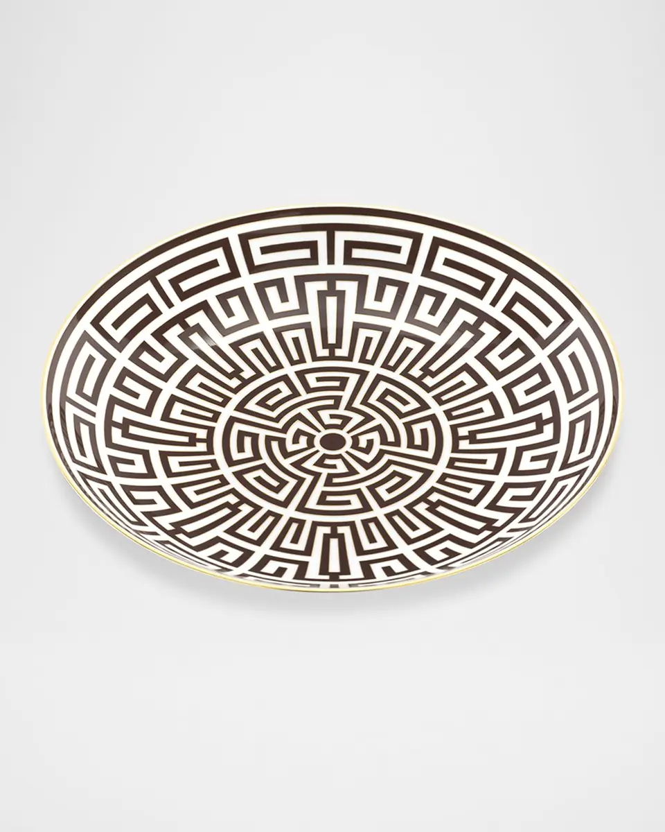 GINORI 1735 Labirinto Ebano Charger Plate, Venezia Shape | Thumbnail 2 GINORI 1735 Labirinto Ebano Charger Plate, Venezia Shape | Thumbnail 2