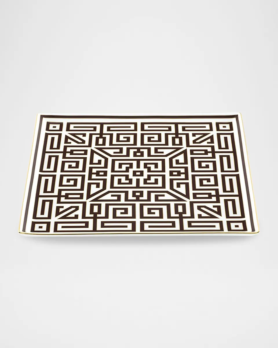 GINORI 1735 Labirinto Ebano Vide Poche Square Plate | Thumbnail 2 GINORI 1735 Labirinto Ebano Vide Poche Square Plate | Thumbnail 2