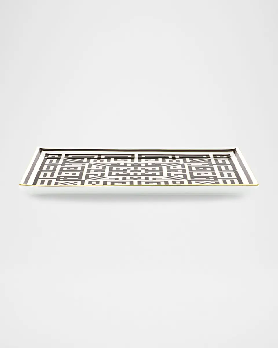 GINORI 1735 Labirinto Ebano Vide Poche Square Plate | Thumbnail 3 GINORI 1735 Labirinto Ebano Vide Poche Square Plate | Thumbnail 3