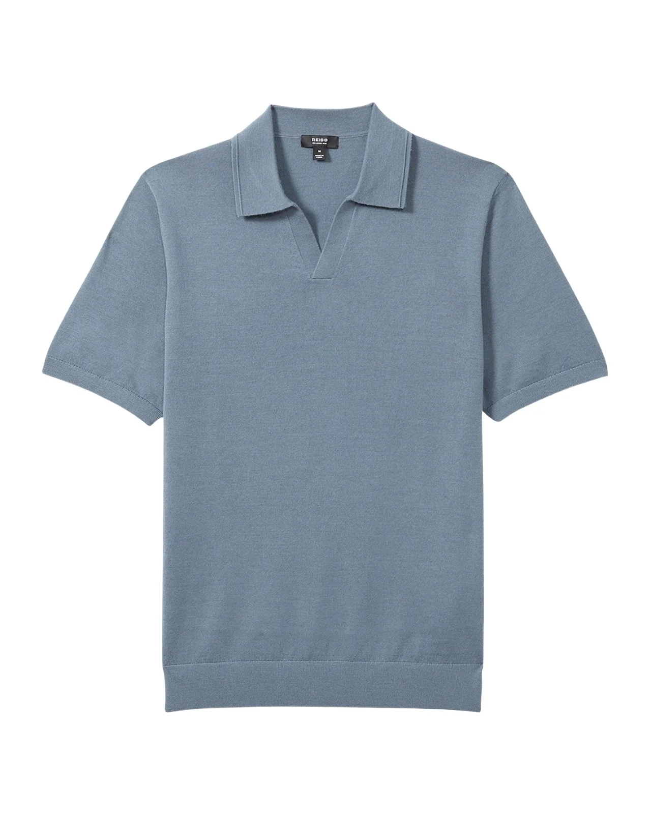 Men's Duchie Merino Wool Open Collar Polo Shirt Men's Duchie Merino Wool Open Collar Polo Shirt