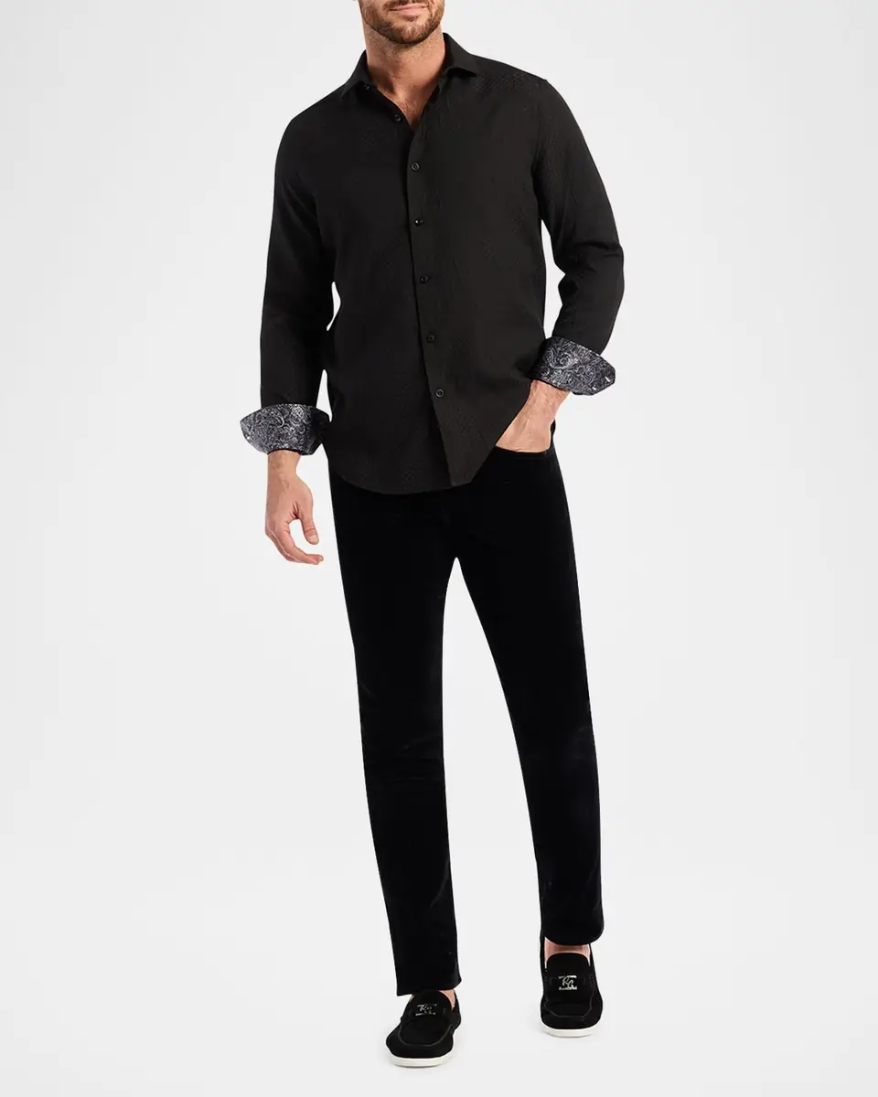 Robert Graham Men's Devonshire Jacquard Sport Shirt | Thumbnail 2 Robert Graham Men's Devonshire Jacquard Sport Shirt | Thumbnail 2