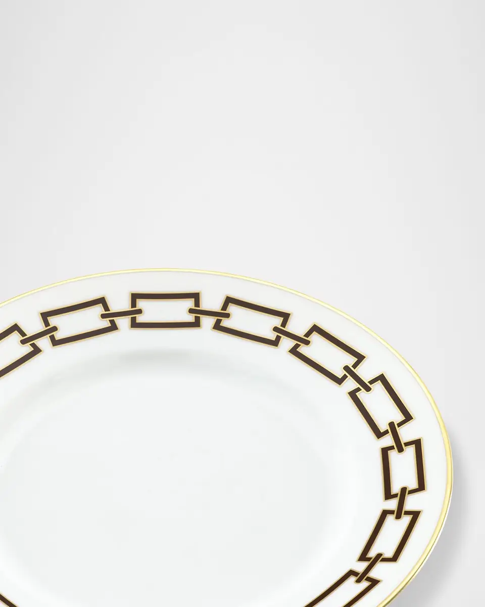 GINORI 1735 Catene Ebano Flat Dessert Plate | Thumbnail 3 GINORI 1735 Catene Ebano Flat Dessert Plate | Thumbnail 3