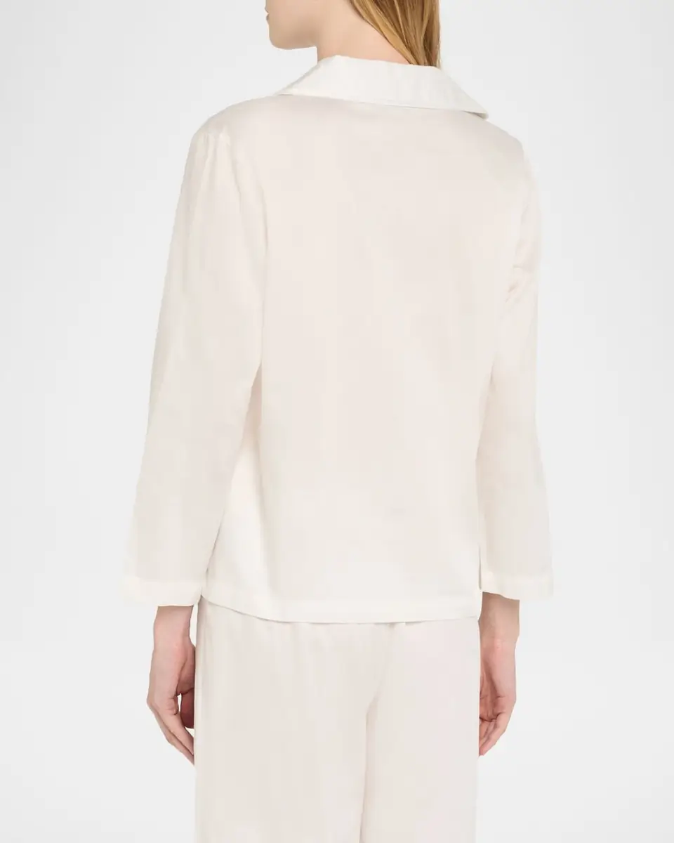 Natori Cropped Cotton Sateen Pajama Set | Thumbnail 3