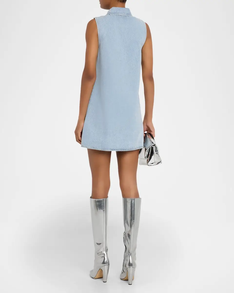 Frame The City Shift Denim Dress | Thumbnail 3