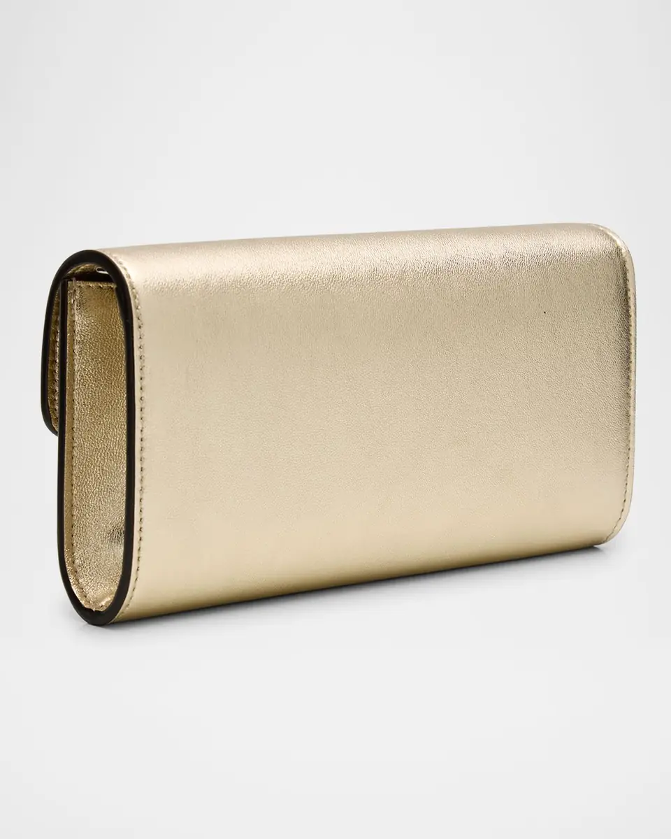 Jimmy Choo Bing Crystal Metallic Leather Wallet | Thumbnail 3 Jimmy Choo Bing Crystal Metallic Leather Wallet | Thumbnail 3